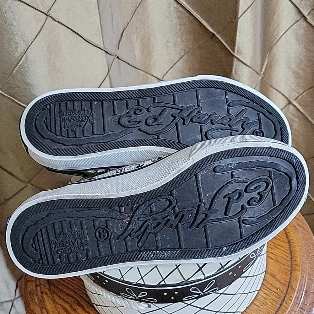 EUC- Ed Hardy ‘Tiger’ Slip-on Canvas Sneaker
